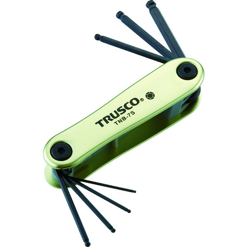 【TRUSCO】ＴＲＵＳＣＯ　ボールポイント六角棒レンチセット　ナイフ式